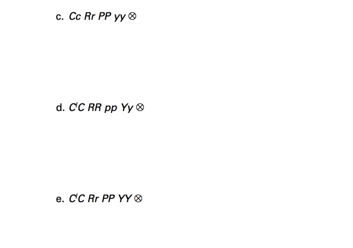 Solved Trait Gene Alleles Aleurone color с c с с Aleurone | Chegg.com