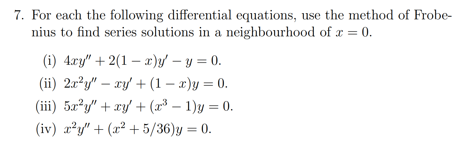 Solved Hi, I need help with parts (i) and (ii).These are | Chegg.com