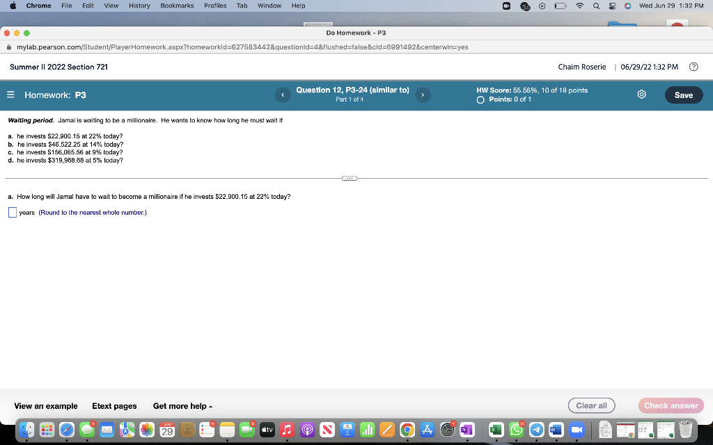 Solved Chrome File Edit View History Bookmarks Profiles Tab | Chegg.com