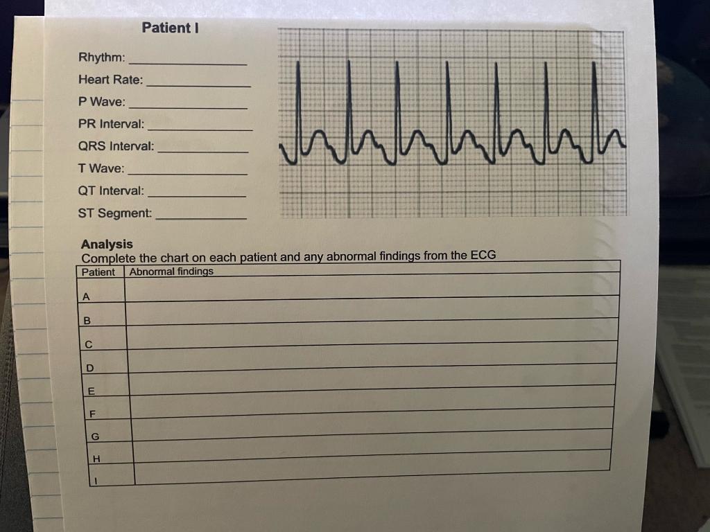 Part B Practice Interpreting Electrocardiograms Answer Key E