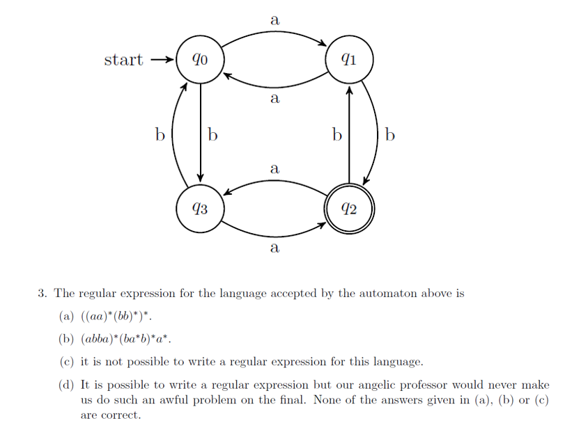 Solved A Start → 90 91 A B B B B A 93 92 A 3. The Regular | Chegg.com