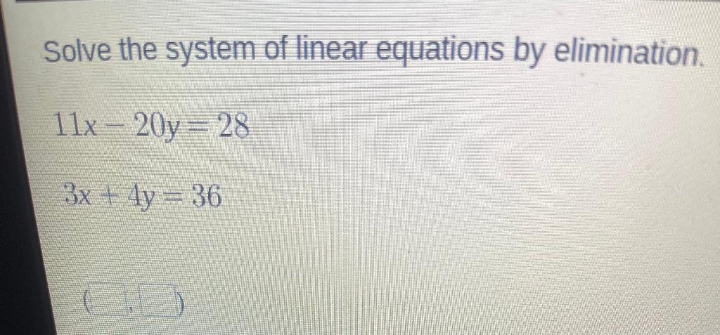Solved Solve the system of linear equations by elimination | Chegg.com