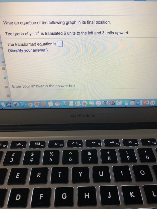 Solved Write an equation of the following graph in its final | Chegg.com