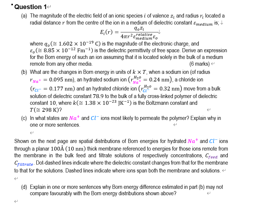 Solved (a) The magnitude of the electric field of an ionic | Chegg.com