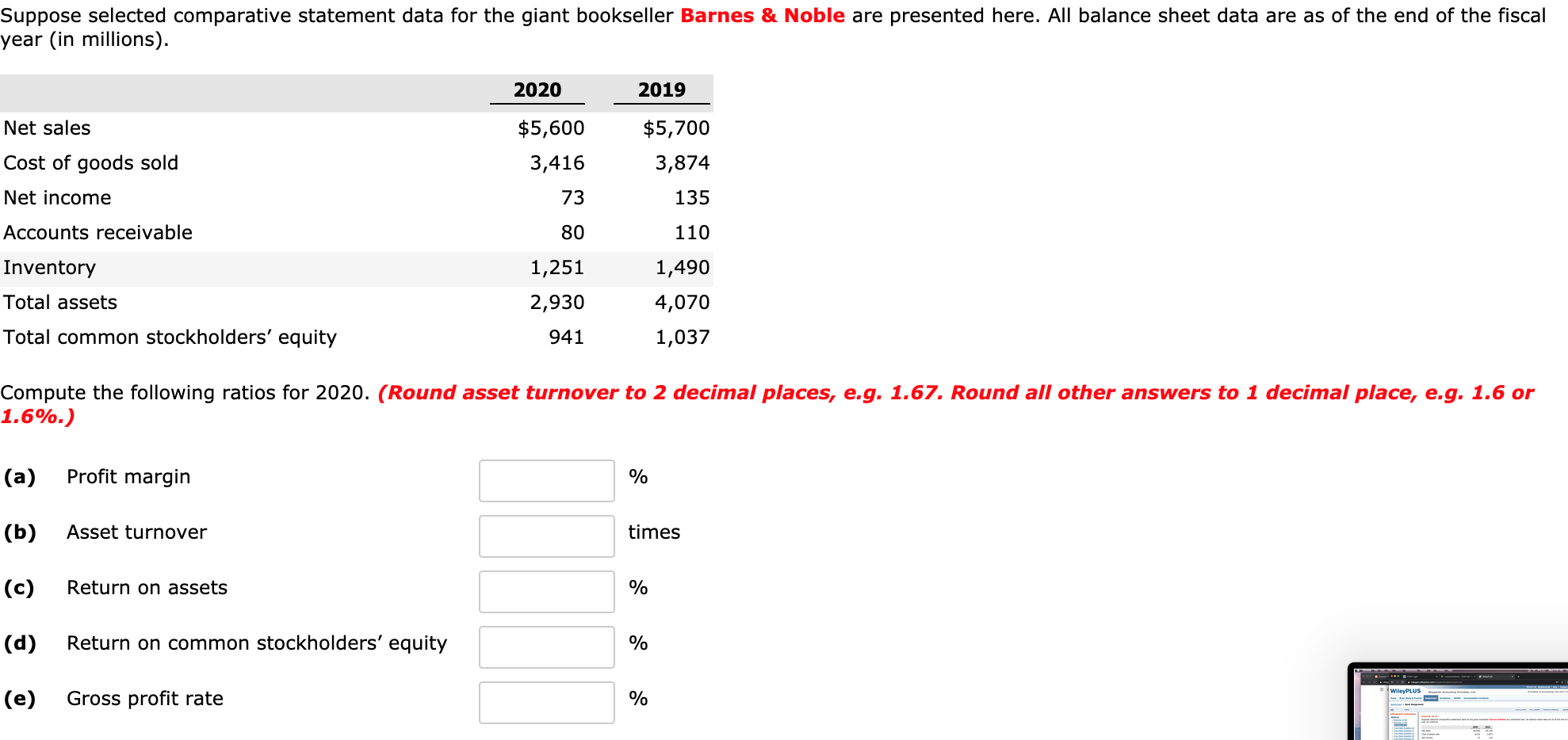 Solved Suppose Selected Comparative Statement Data For The | Chegg.com