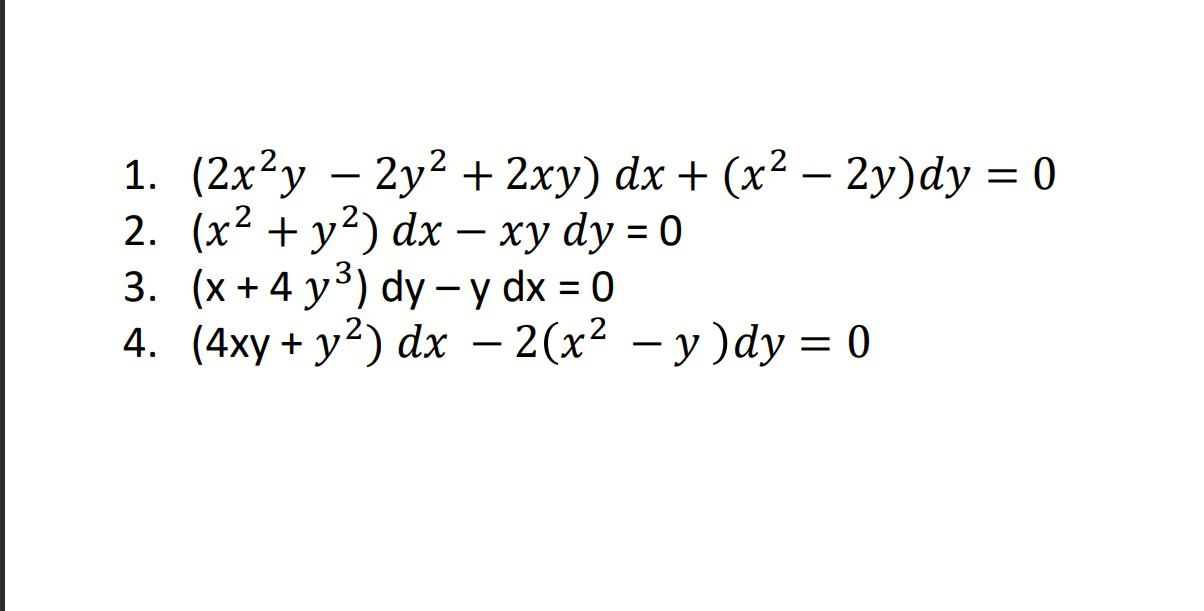 2xy dx x 2 2y 2 dy 0