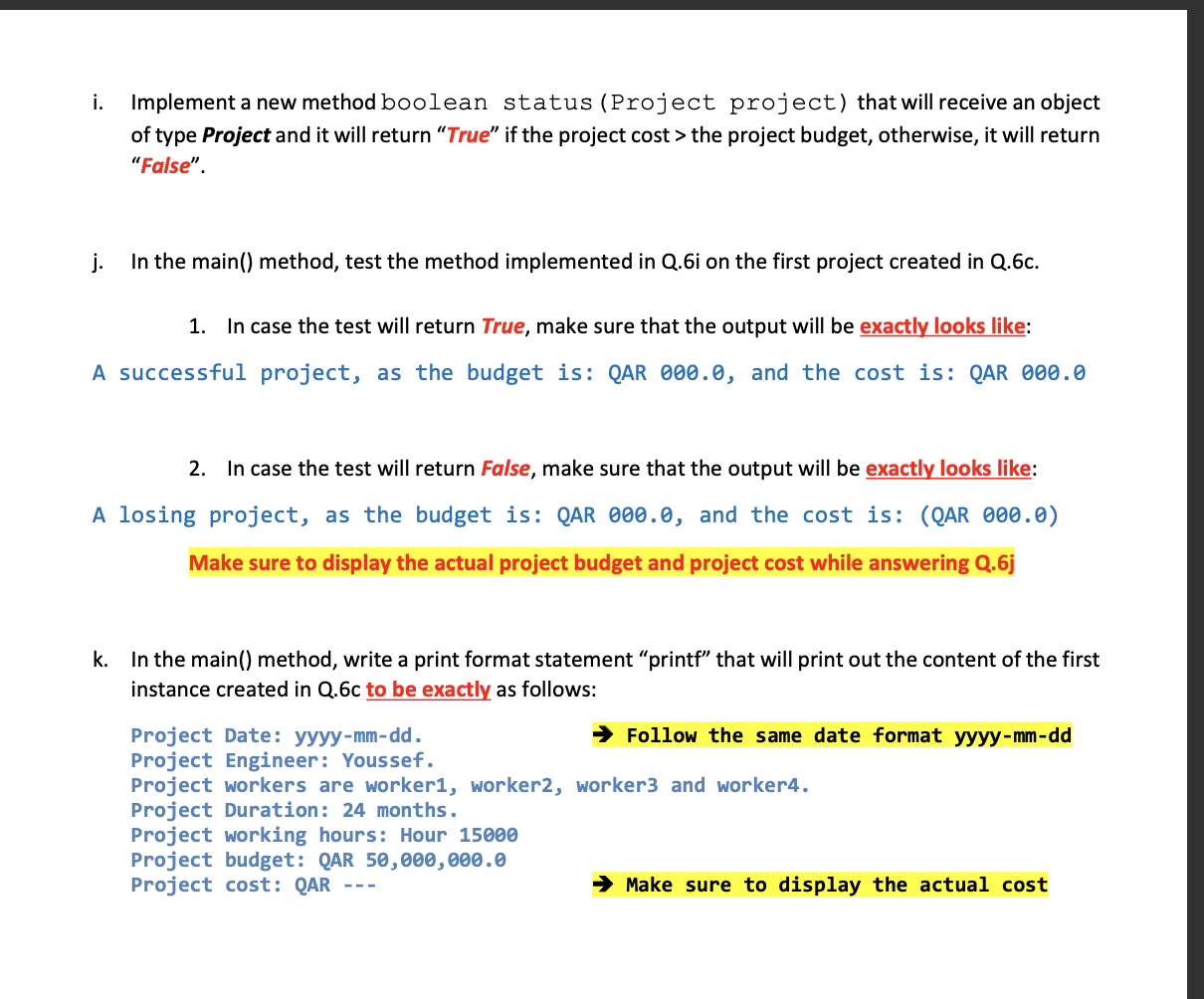 Solved Perform the following: Create a new Project named | Chegg.com