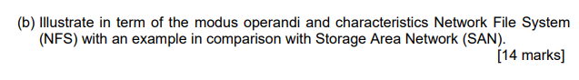 Solved (b) Illustrate in term of the modus operandi and | Chegg.com