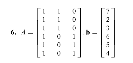 Solved In Exercises 5 and 6, describe all least-squares | Chegg.com