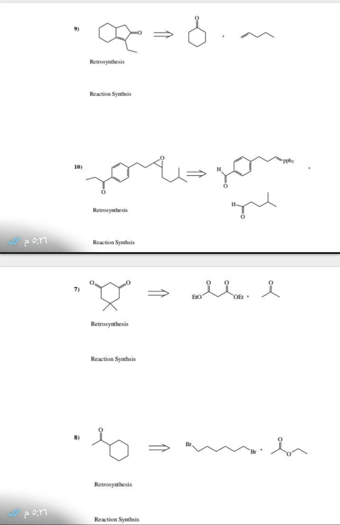 retrosynthesis practice problems and answers