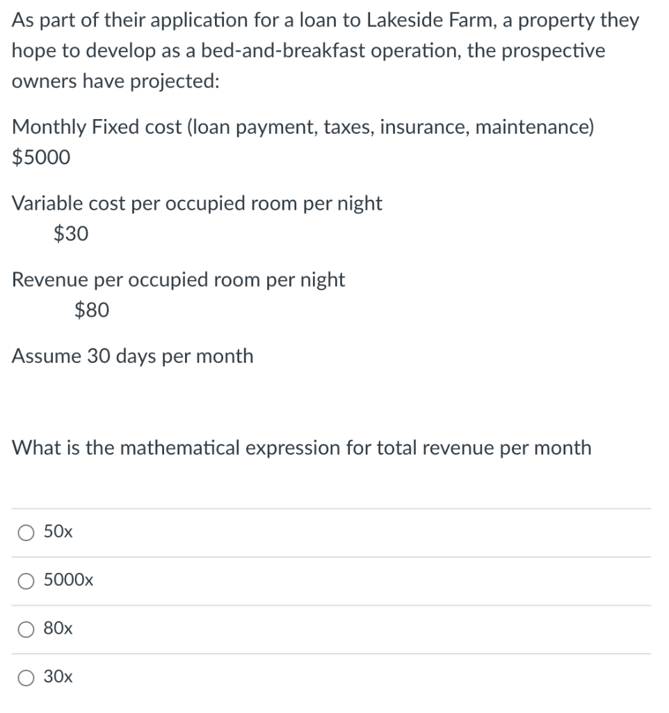 Solved As part of their application for a loan to Lakeside