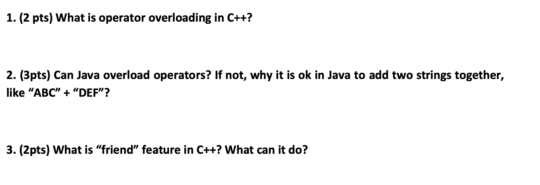 Overloading in C++