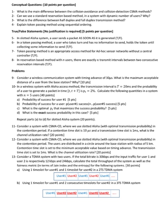 Solved Conceptual Questions: [10 points per question] 1- | Chegg.com