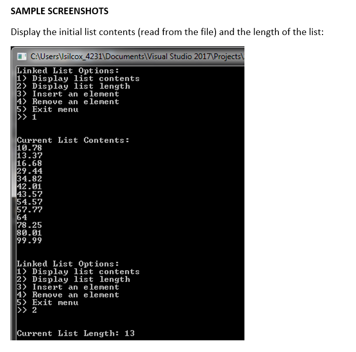 Solved YOUR PROGRAM For your lab, you will implement a | Chegg.com