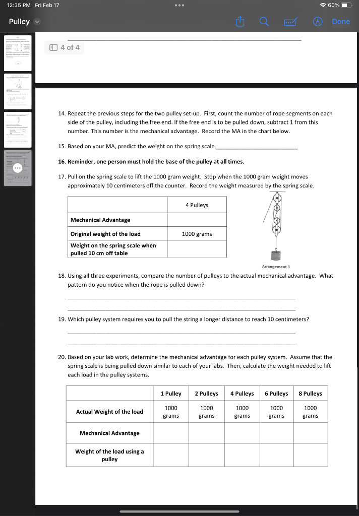 Read the following article on pulleys highlighting
