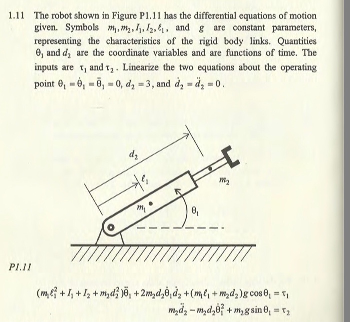 Solved 1.11 The robot shown in Figure P1.11 has the | Chegg.com
