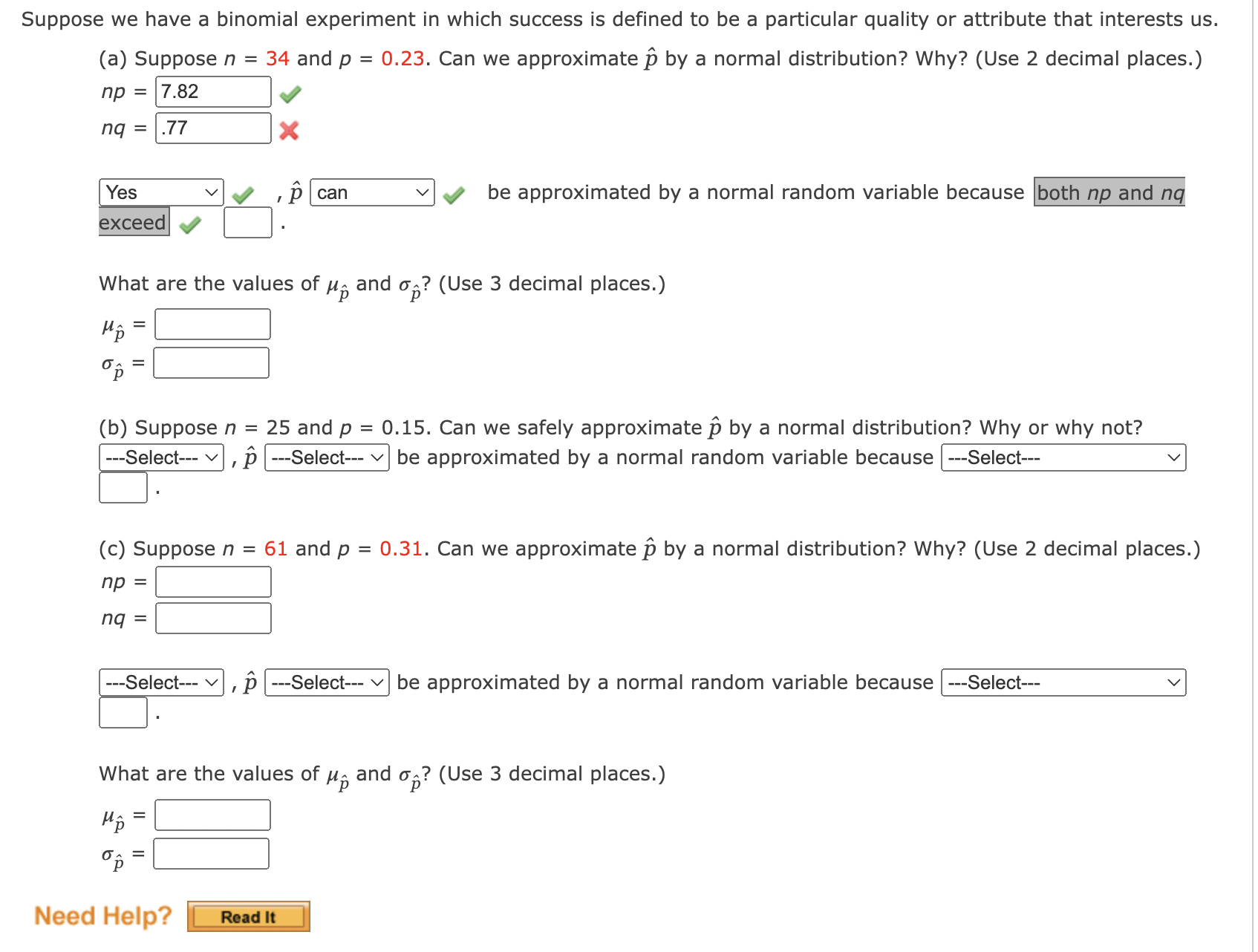 Solved Suppose we have a binomial experiment in which | Chegg.com