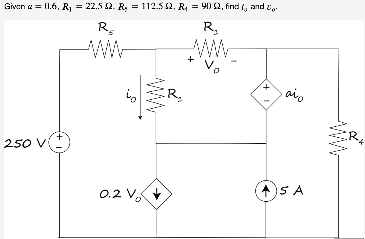 Solved Given a = 0.6, R1 = 22.5 12, R5 = 112.5 12, R4 = 90 | Chegg.com