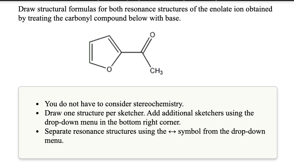Draw a structural formula for the enol form of the | Chegg.com