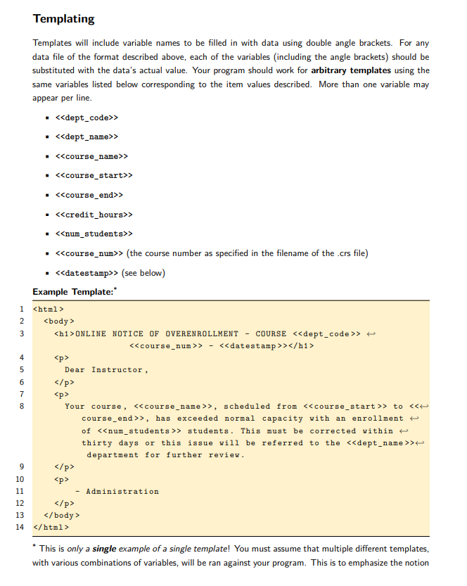 For this assignment, you will use Python 3 to create | Chegg.com