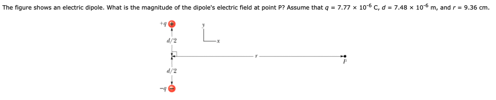 Due To An Electric Dipole Shown In Figure Solved The figure shows an electric dipole, what is the | Chegg.com