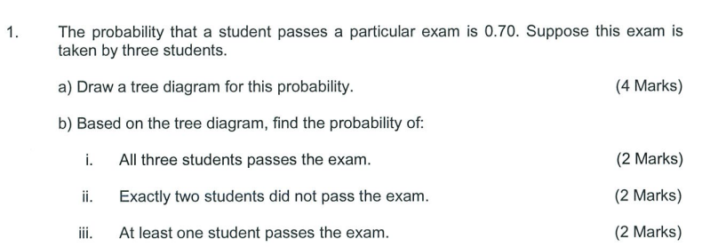 Solved The probability that a student passes a particular | Chegg.com