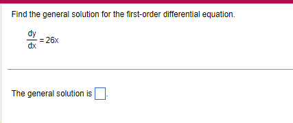 how to find general solution of first order differential equation