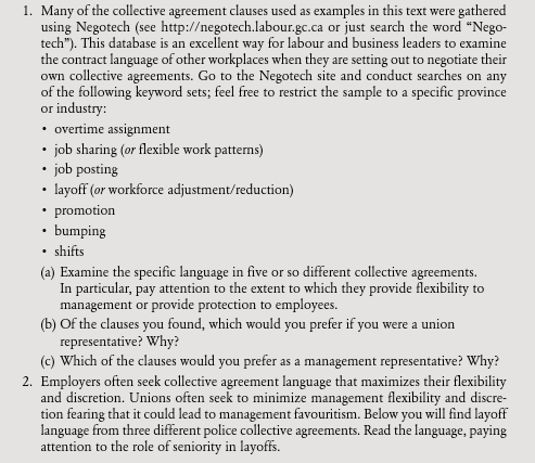 Which of the four kinds of union arrangements would you pref