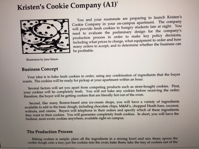 kristen's cookie company case study