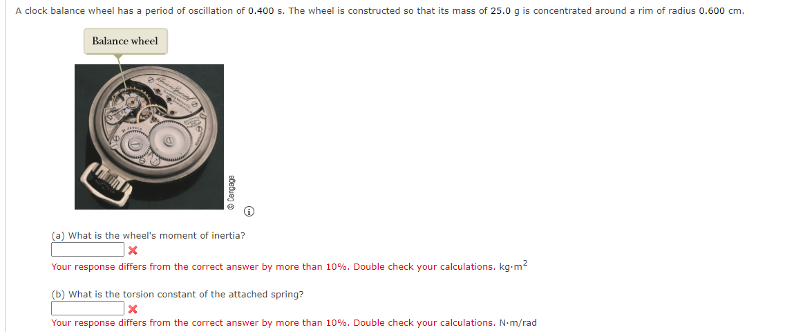 (a) What is the wheels moment of inertia?
Your response differs from the correct answer by more than \( 10 \% \). Double che