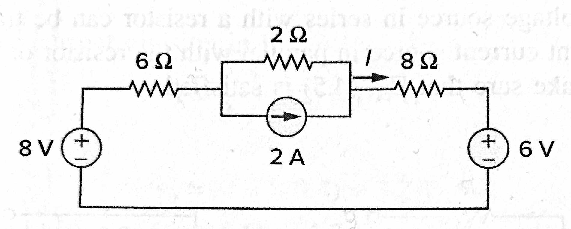 Solved 2 Ω T 8 Ω 6 Ω w 8V + +) 6V 2Α | Chegg.com