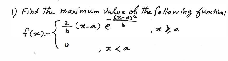 how to find maximum value of a function with two variables