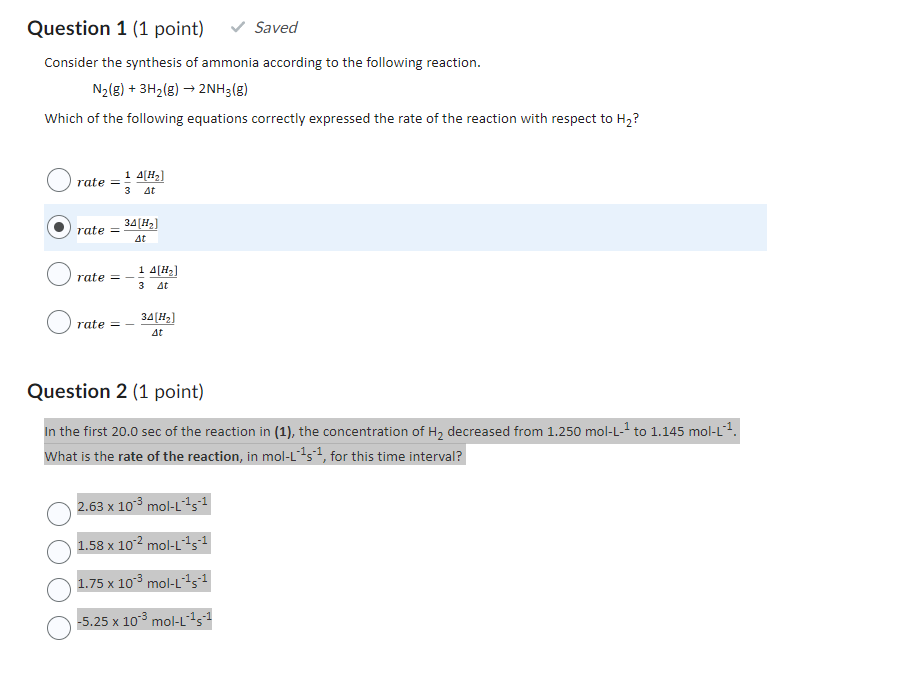 Solved Consider the synthesis of ammonia according to the | Chegg.com