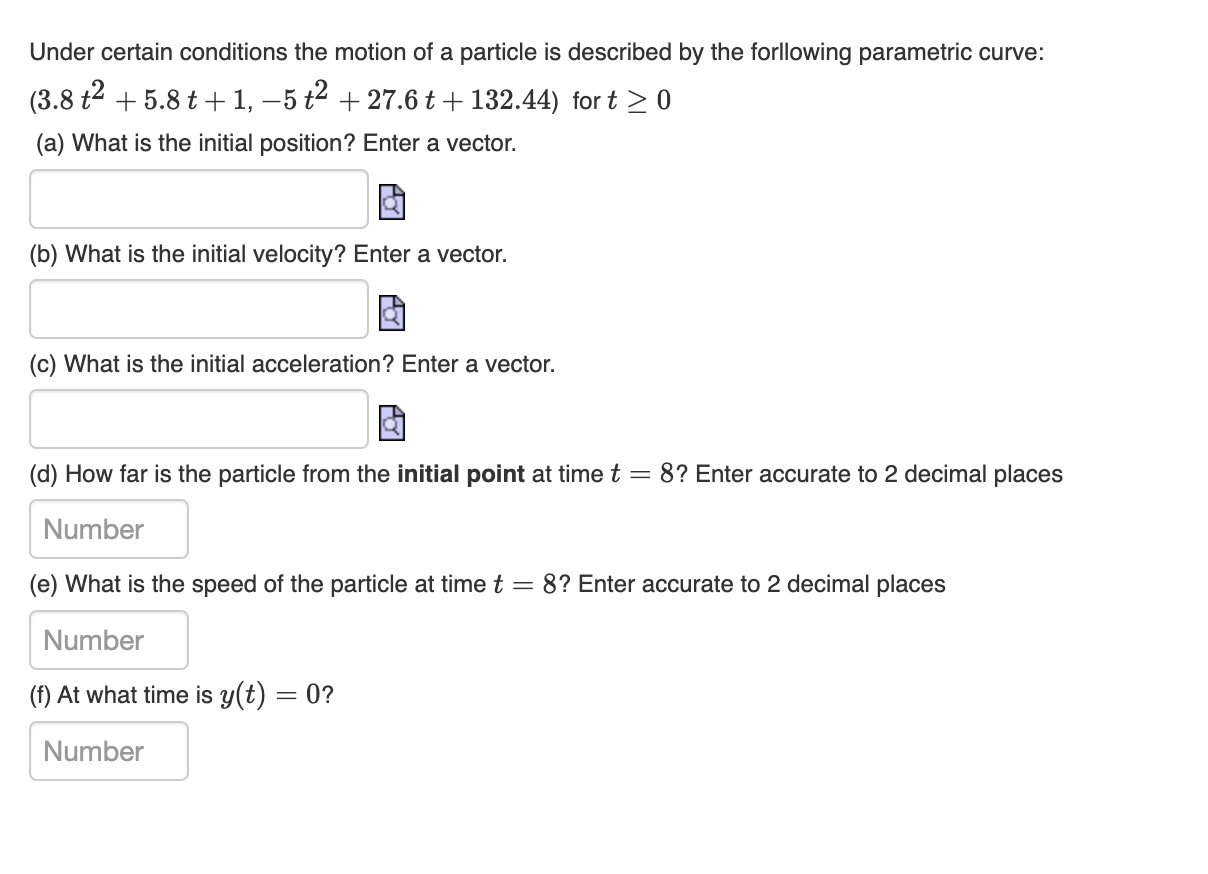 Solved Under certain conditions the motion of a particle is | Chegg.com