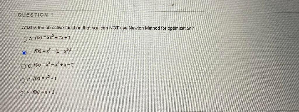 Solved QUESTION 1 What is the objective function that you | Chegg.com