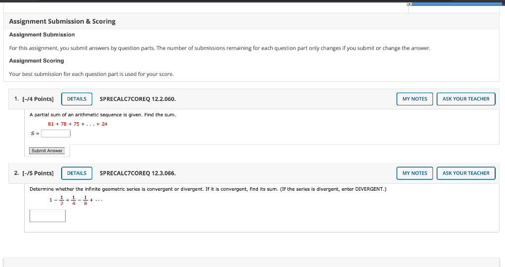 Solved Assignment Submission & Scoring Assignment Submission | Chegg.com