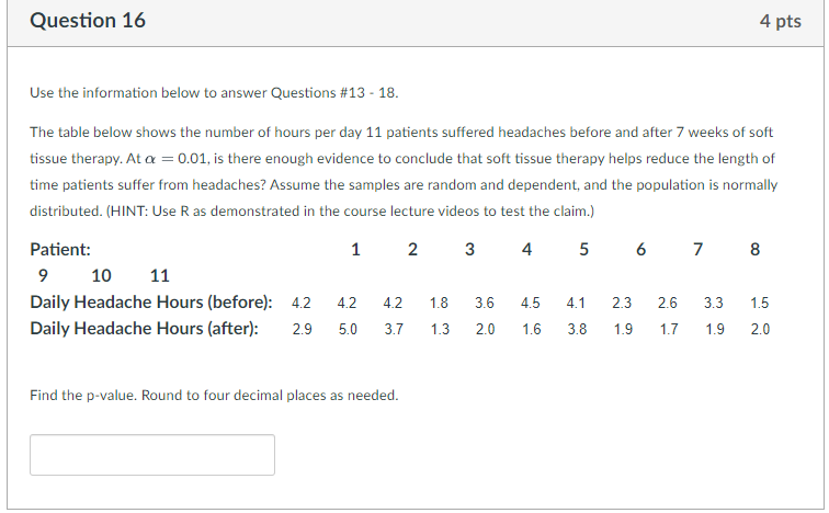 Solved Use the information below to answer Questions \#13 - | Chegg.com