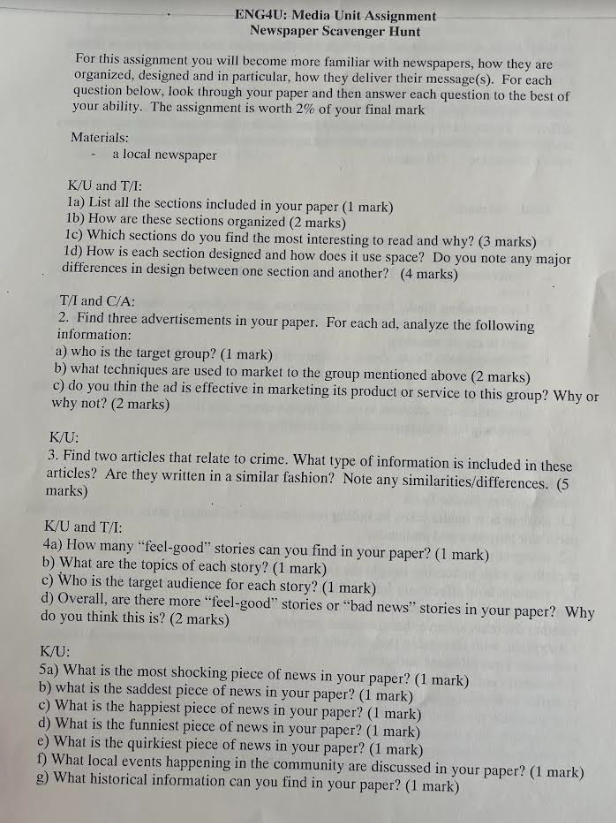 Question 5: What makes you think that a news item is fake? You can mark