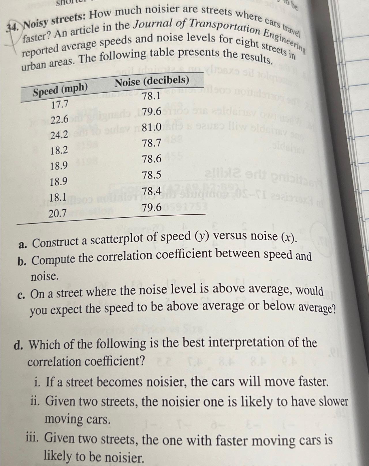 solved-how-much-noisier-are-streets-where-cars-travel-chegg