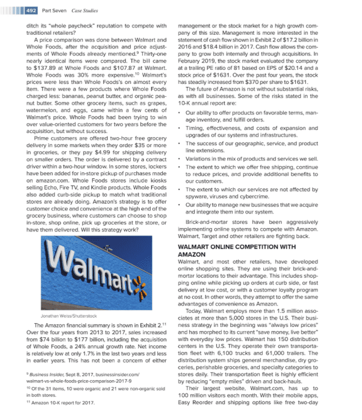Solved Case Study Amazon Revolutionizes Supply Chain | Chegg.com