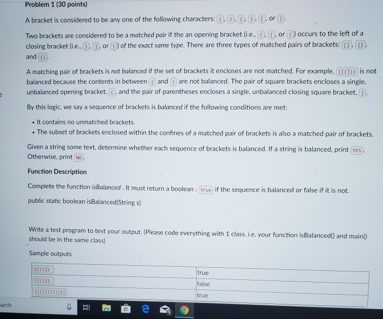 Solved Problem 1 (30 points) A bracket is considered to be | Chegg.com