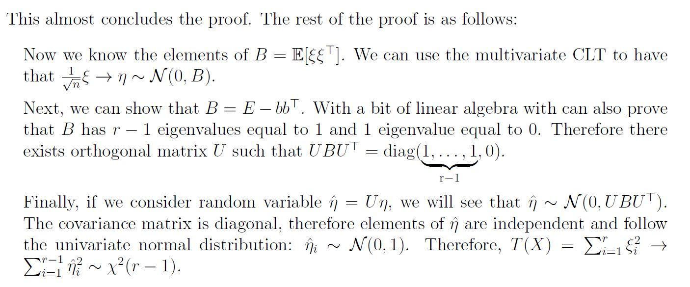 Problem 1. (6 points) Let's prove that Pearson x²