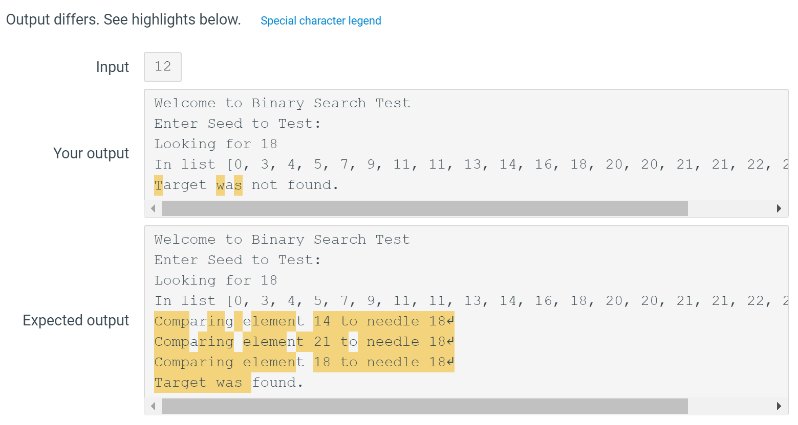 Solved 2.5 Binary Search Complete the Python3 implementation | Chegg.com