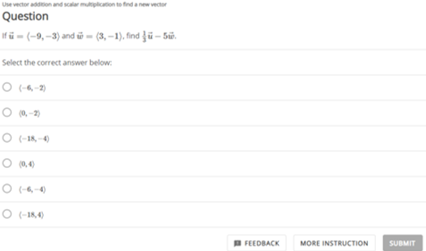 Solved Us Vector Addition And Scala Multiplication To Fin Chegg Com