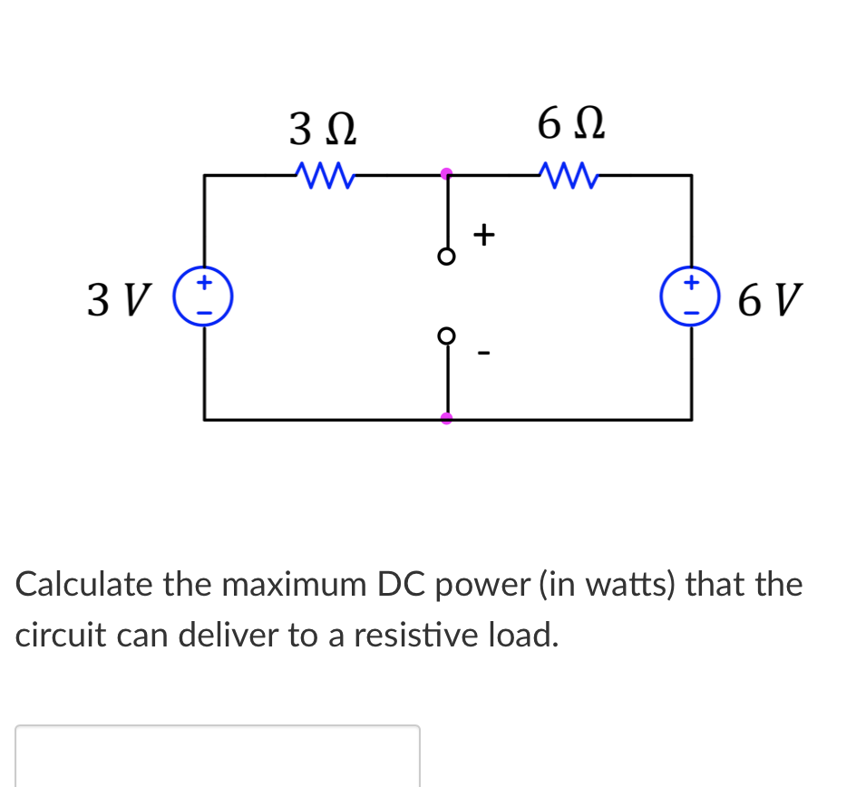 Solved Calculate the maximum DC power (in watts) that the | Chegg.com