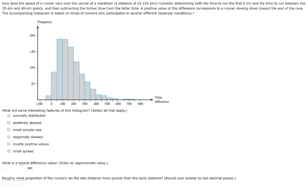 Solved How does the speed of a runner vary over the course | Chegg.com