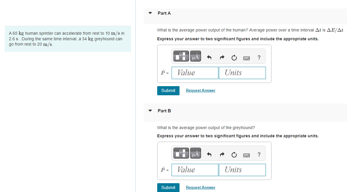 Solved What is the average power output of the human? | Chegg.com