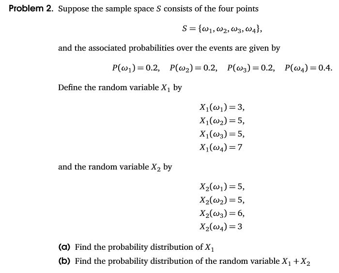 Solved Problem 2. Suppose The Sample Space S Consists Of The | Chegg.com