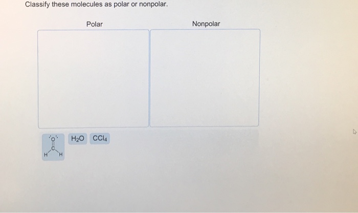 Solved Classify these molecules as polar or nonpolar. Polar | Chegg.com