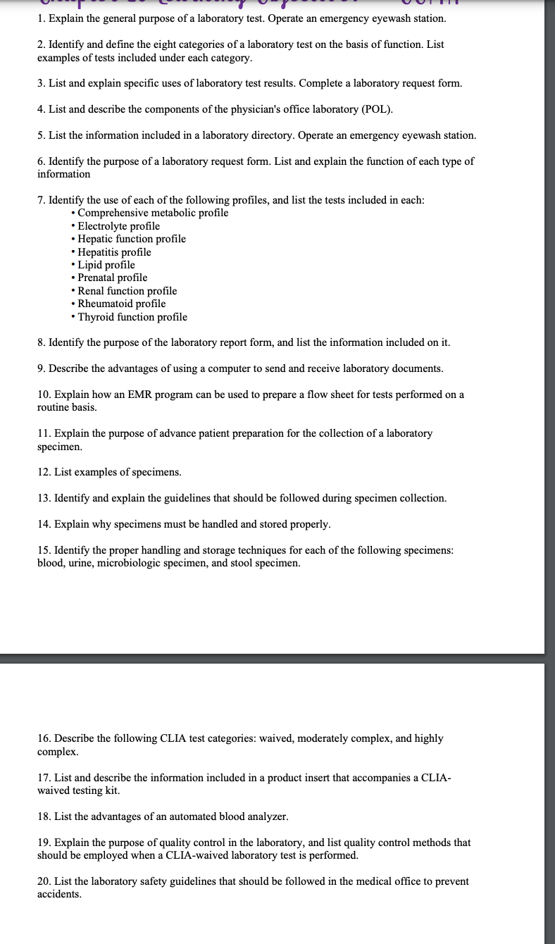 solved-1-explain-the-general-purpose-of-a-laboratory-test-chegg